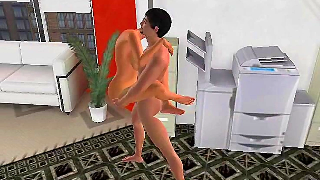 Animated 3D Couple Jamie & Pat Enjoy Intense Fucking Sex Session