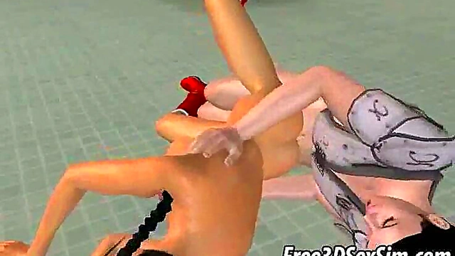 Horny Jock Fucks Cheerleader Hard in Steamy 3D Anime Scene