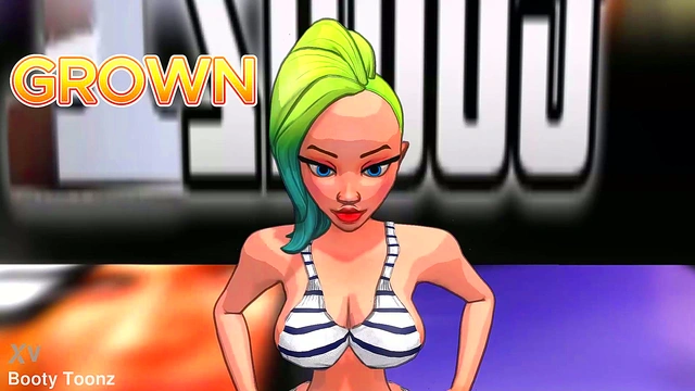 Incredible Busty Kim Bounces Her Booty in 3D Anime Action