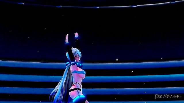 Haku Leads The Way With Big Tits And Busty Action In MMD Animations