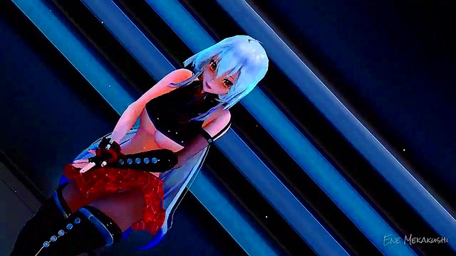 Haku Leads The Way With Big Tits And Busty Action In MMD Animations