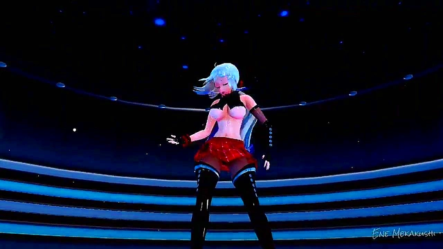 Haku Leads The Way With Big Tits And Busty Action In MMD Animations