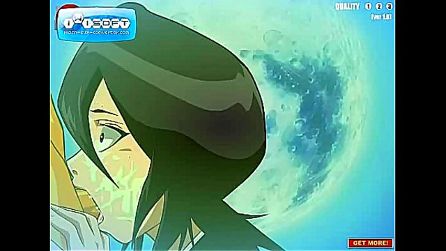 Rukia Gives Intense Blowjob in Bleach Game Hentai Scene