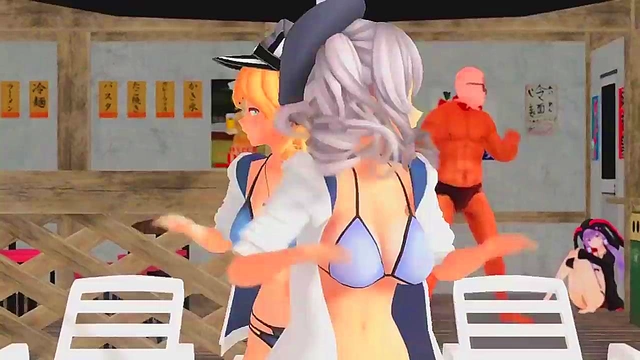 Prinz Eugen & Kashima Share Intimate Love in 3D Anime Music Video