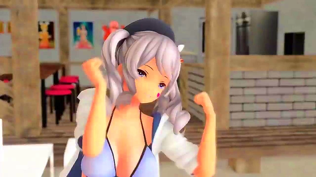 Prinz Eugen & Kashima Share Intimate Love in 3D Anime Music Video