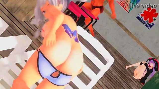 Prinz Eugen & Kashima Share Intimate Love in 3D Anime Music Video