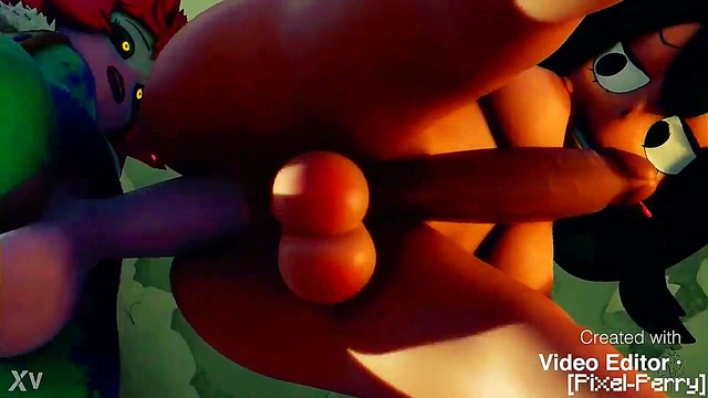 Hot My Hero Academia Futa Scene – Mina Ashido Fucks Tsuyu For ASTEAM XXX Action