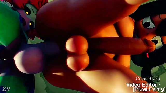 Hot My Hero Academia Futa Scene – Mina Ashido Fucks Tsuyu For ASTEAM XXX Action