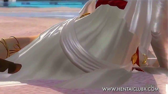 Elena's Seductive Robe Teases in Sexy DMC 5 Ultimate Anime Scene