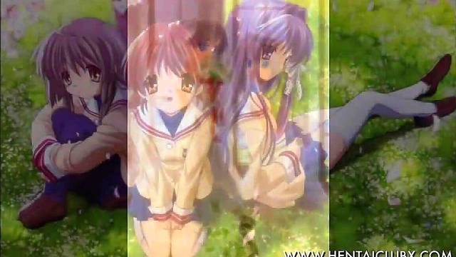 Cute Anime Girls Engage in Sexy Ecchi Fun with Horny Boys