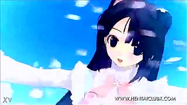 Naked Anime Chick Seduces Gamer for Ecchi Fun in Hot Gameplay Session