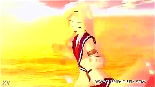 Naked Anime Chick Seduces Gamer for Ecchi Fun in Hot Gameplay Session