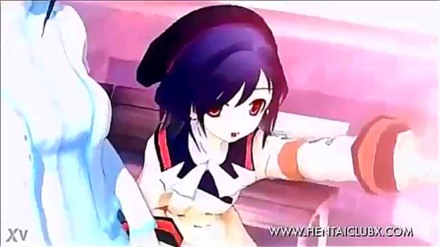 Naked Anime Chick Seduces Gamer for Ecchi Fun in Hot Gameplay Session