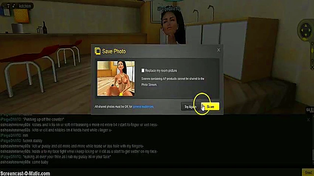 Paige Seduces in Kitchen – 3D IMVU Anime Porn Adventure