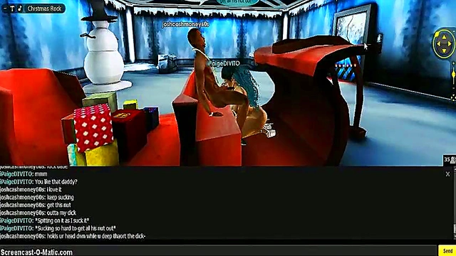 3D Anime Paige Gives Mind-Blowing Head In Game IMVU Scene