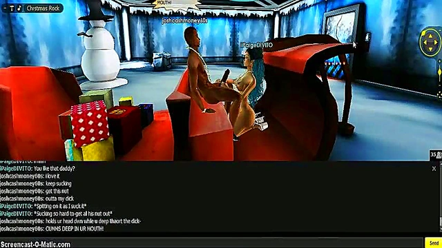 3D Anime Paige Gives Mind-Blowing Head In Game IMVU Scene