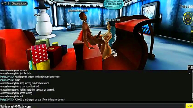 3D Anime Paige Gives Mind-Blowing Head In Game IMVU Scene