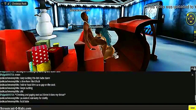 3D Anime Paige Gives Mind-Blowing Head In Game IMVU Scene