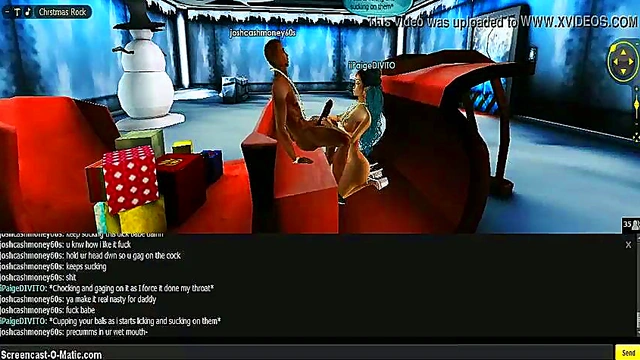 3D Anime Paige Gives Mind-Blowing Head In Game IMVU Scene