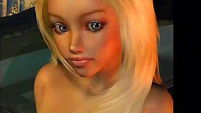 Virtual Stripper Shows Big Tits & Gives Blowjob On Stage In 3D Hentai Anime