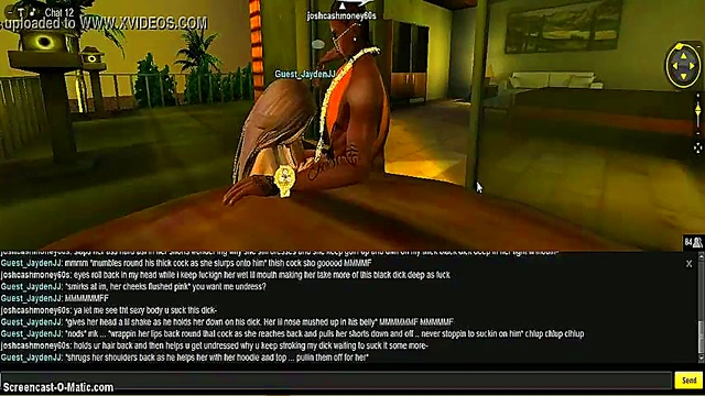 3D Anime Chick Rides JJ Head for Intense Game Porn Action