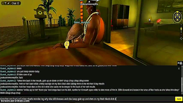 3D Anime Chick Rides JJ Head for Intense Game Porn Action