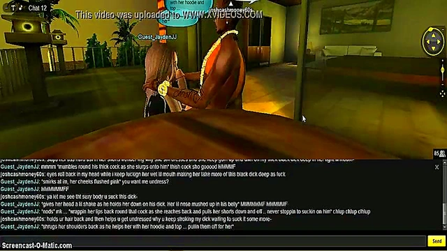 3D Anime Chick Rides JJ Head for Intense Game Porn Action