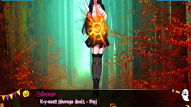 Succubus Demon Girl Rides Cock for Creamy Finish in Horror Mansion Anime