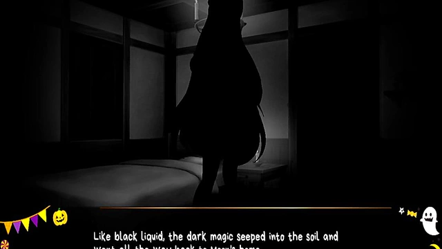 Succubus Demon Girl Rides Cock for Creamy Finish in Horror Mansion Anime