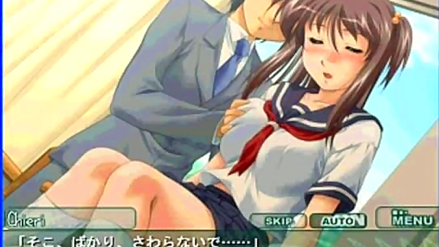 Amorous Professor Cherry Seduces Innocent Student In Eroge Hentai