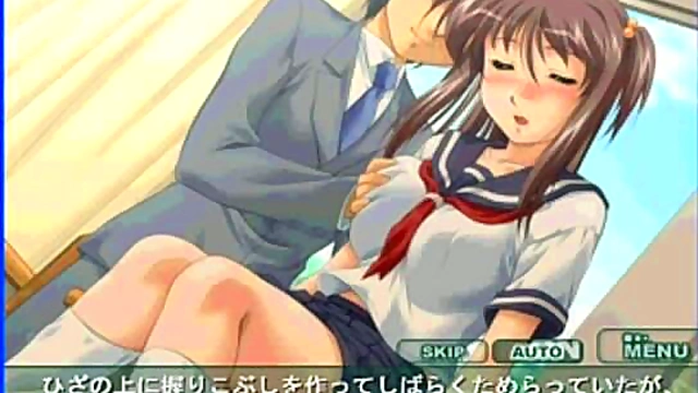 Amorous Professor Cherry Seduces Innocent Student In Eroge Hentai