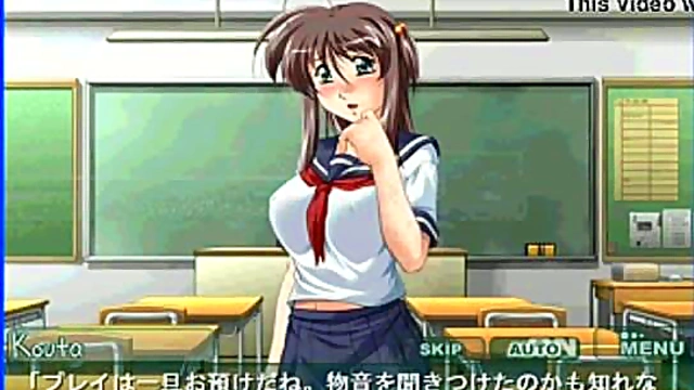 Amorous Professor Cherry Seduces Innocent Student In Eroge Hentai