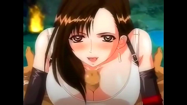 Tifa FF7 Big Tits Toon Anime Blowjob Action