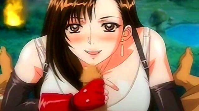 Tifa FF7 Big Tits Toon Anime Blowjob Action