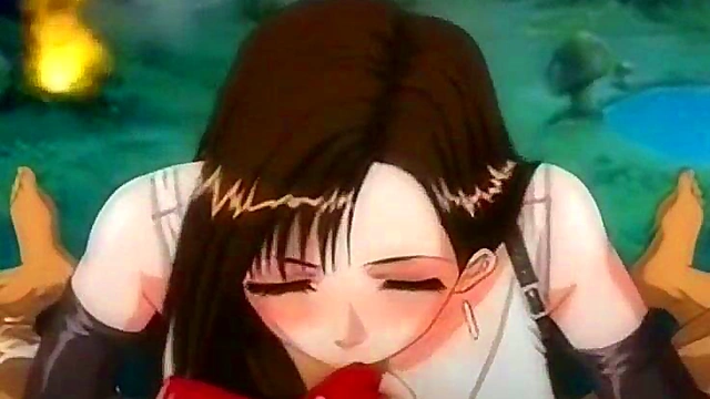 Tifa FF7 Big Tits Toon Anime Blowjob Action