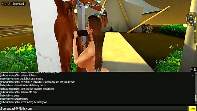Leyla Gives Intense Blowjob In 3D Anime Game Adventure