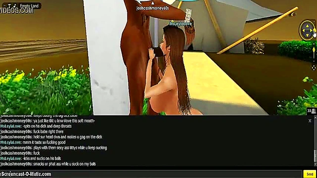 Leyla Gives Intense Blowjob In 3D Anime Game Adventure