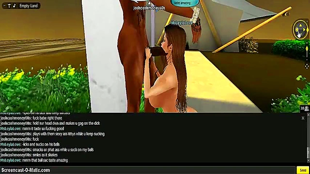 Leyla Gives Intense Blowjob In 3D Anime Game Adventure