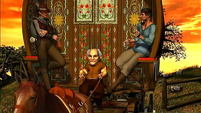 Petite TeenΗntai Toon Gets Double Big Cocks In Fantastical Group Blowjob Session