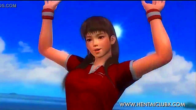 Sexy Anime Chick Lei Fang Shows Off Her Tennis Skirt Seduction Skills