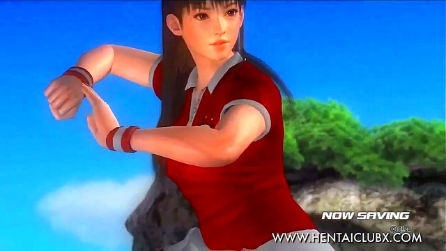 Sexy Anime Chick Lei Fang Shows Off Her Tennis Skirt Seduction Skills