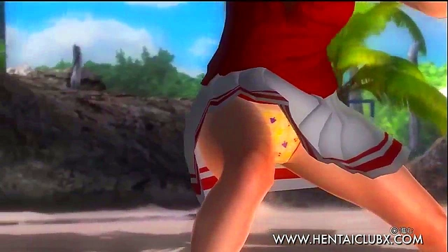 Sexy Anime Chick Lei Fang Shows Off Her Tennis Skirt Seduction Skills