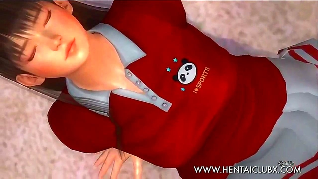 Sexy Anime Chick Lei Fang Shows Off Her Tennis Skirt Seduction Skills