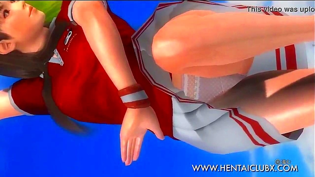 Sexy Anime Chick Lei Fang Shows Off Her Tennis Skirt Seduction Skills