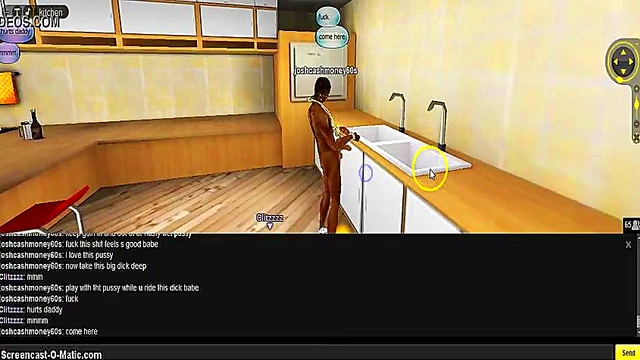 3D Hentai Game Chick Gets Pleasured in Kitchen Fantasies