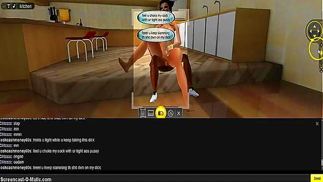 3D Hentai Game Chick Gets Pleasured in Kitchen Fantasies