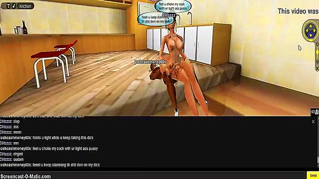 3D Hentai Game Chick Gets Pleasured in Kitchen Fantasies