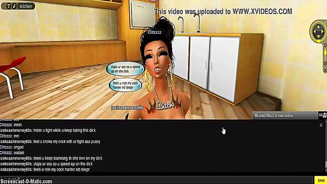3D Hentai Game Chick Gets Pleasured in Kitchen Fantasies