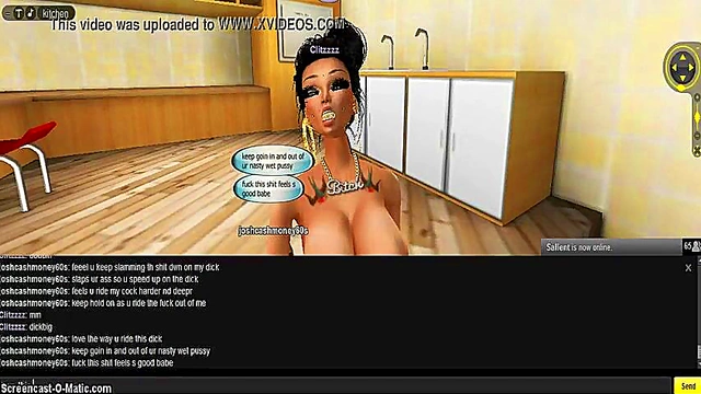 3D Hentai Game Chick Gets Pleasured in Kitchen Fantasies