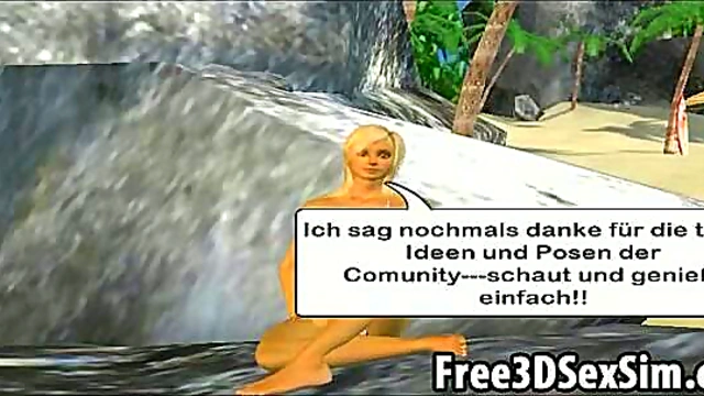 Beach Babes Suck Dick & Get Licked In Steamy 3D Hentai Hardcore Action